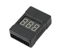 Kueohse BBX1-8S 1-8S 2 en 1 Comprobador de Voltaje de Batería de Polímero de Litio/Alarma de Zumbido de Bajo Voltaje/Comprobador de Voltaje de Batería con Altavoz Doble, con Estuche