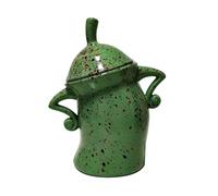 Kueohse Bidón con Attitude, Divertidos Tarros de Almacenamiento Herméticos para Cocina, Contenedor de Almacenamiento de Alimentos con Tapa Hermética, 20 X 17,5 X 10 cm, Verde