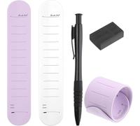Kueohse Bloc de Notas Portátil, Pulsera de Silicona Memo con Regla, Enfermera Recordatorio Borrable Muñeca Bloc de Notas con Pluma y Borrador A