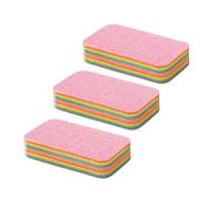Kueohse Bloque de Esponja de Limpieza de Microfibra en de 3 Piezas, Esponja de Microfibra Pelable para Cocina, Esponja Multicapa