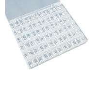 Kueohse Bobinas para MáQuina de Coser de 36 Piezas, Bobinas de Coser Universales, Bobinas de PláStico para MáQuina de Coser con Caja de Almacenamiento
