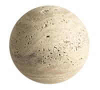 Kueohse Bola de Piedra de Mármol Natural Decorativa para Mesa y Estante, Escultura Esférica de Travertino Vintage para Decoración del Hogar A