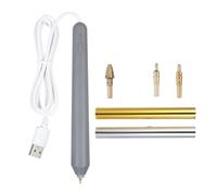 Kueohse Bolígrafo para Estampar, Juego Bolígrafos Lámina Calentados Caliente, Bolígrafo de Lámina Térmica USB para Kits Herramientas Álbum Recortes, Bolígrafo Dibujo Rollo Lámina Caliente