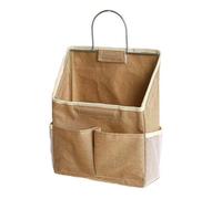 Kueohse Bolsa de almacenamiento para colgar en la pared del dormitorio, en la puerta, en el armario, en el escritorio, bolsa de tela, cesta organizadora para CD y revistas,