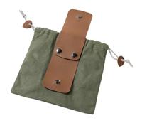 Kueohse Bolsa de comida verde oscuro para exteriores, riñonera para recoger frutas, bolsa de almacenamiento de lona para la , senderismo, duradera, fácil de usar, verde oscuro, 0