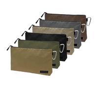 Kueohse Bolsa de Herramientas Premium con Cremallera y Bolsillos Internos (Paquete de 6) de 14 Pulgadas