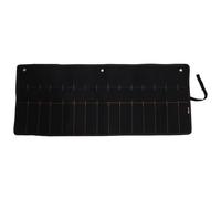 Kueohse Bolsa para Colgar Cinceles, Bolsa de Lona para Herramientas, Portaherramientas, Bolsa para Llaves, 15 Bolsillos para Cuchillos, Martillos, Gubias, Carpinteros