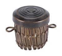 Kueohse Bolsas con Acabado Redondo Herrajes Piezas del del Monedero Estuche para BolíGrafos Embrague Broche del Monedero Cilindro Accesorios para Monedero (Bronce)