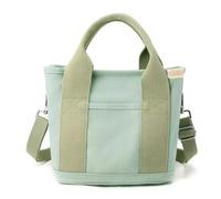 Kueohse Bolso de Lona Pequeño de Moda para Mujer: Bolso Tipo Cubo para Teléfono Móvil de un Solo Hombro, Grueso y con Cremallera, para Uso Diario