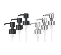 Kueohse Bomba Dispensadora de JabóN LíQuido de Acero Inoxidable 6 Piezas de Repuesto con Rosca para Boquilla y Tubo de TamañO de Cuello EstáNdar 28/400