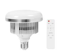 Kueohse Bombillas LED para Iluminación Fotográfica de 85 W, Base E27, Lámpara con Control Remoto, Luz Diurna Regulable para Softbox de Estudio Fotográfico.