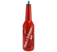 Kueohse Botella de vino de bar barbero con diseño de flair, color rojo