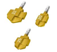 Kueohse Broca de Expansión Escalonada para Tubería de Agua de 1/4 de Pulgada, 20/25/32 Mm, PPR, con Revestimiento de Titanio, Perforadora Hexagonal