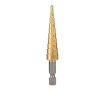 Kueohse Broca Escalonada de Ranura Recta HSS de 3-12 Mm, Cortador de Agujeros para Metal y Madera, Broca de Núcleo, Broca Pagoda