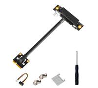 Kueohse Cable Adaptador de 270 Grados Mini PCIe una PCI-e 4X, Mini PCI Express una PCI-e X4, Conector de AlimentacióN de 20 cm para Extensor.