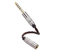 Kueohse Cable Adaptador de Audio HiFi de 4,4 mm (Macho Balanceado) A 3,5 mm (Hembra Estéreo), 13 Cm, para Amplificador de Auriculares.