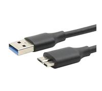 Kueohse Cable Adaptador de Datos USB 3.0 Tipo A A USB 3.0 Micro-B Macho para Disco Duro Externo HDD, Cable de Alta Velocidad.