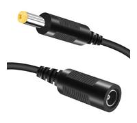 Kueohse Cable alargador de 5,5 mm x 2,1 mm CC hembra macho a hembra, longitud del cable de conexión del cable: 1,2 m