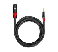 Kueohse Cable de Audio para Micrófono de 3,5 mm A XLR (3 Pines), Cable Hembra A Macho para Mezclador de Audio, Amplificador, Micrófono, Guitarra, Altavoz, 6,5 Pies