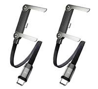 Kueohse Cable de Carga con Soporte Oculto, Cable de Carga 2 en 1 para Escritorio de Juegos, Soporte de Escritorio, Cable de Carga con Soporte, 2 Piezas.