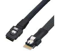 Kueohse Cable de Datos de Destino para ArnéS de ConexióN de Alta Velocidad Interno de Servidor Mini SAS 8087 una Slim SAS 8654 4I