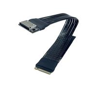 Kueohse Cable de Extensión M.2 NVME A Oculink 4i para Tarjeta Gráfica SSD, Adaptador M2 A SFF-8612, Cable PCIe 4.0 para Computadora Portátil