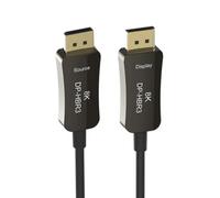Kueohse Cable de Fibra Óptica DP 1.4 Cable Displayport 8K HBR3 DSC 1.2 HDR10 32,4 Gbps 8K A 60 Hz 4K A 144 Hz Fibra Óptica Flexible 10 M