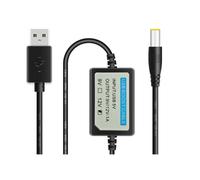Kueohse Cable de Refuerzo de Energía de Carga USB DC 5V A 12V 1A Adaptador Convertidor Elevador Cable USB con Componente Boost