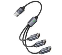 Kueohse Cable Divisor OTG USB HUB 2.0 Macho A Hembra, Adaptador de Cargador de Datos para Teléfono, Impresora, USB, Memoria USB.