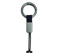 Kueohse Cadena de Reloj con Cuerda Corta para Colgar, Ideal para Correa de Reloj Inteligente, de Coche o Casa, Accesorio Deportivo, Color Negro.