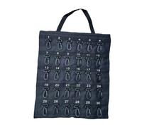 Kueohse Caja Almacenamiento Llaves Enrollable Versátil, Caja Almacenamiento Portátil, Capacidad para 40 Llaves, Gancho Seguridad, para Oficina en Casa, Bolsa con Gancho Seguridad