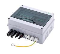 Kueohse Caja Combinadora Fotovoltaica con Protección de Cable de, 2 en 1, Salida CC 600 V, Fusible MCB SPD, Caja Impermeable IP65.