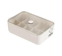 Kueohse Caja de Almacenamiento A Prueba de Polvo de Gran Capacidad para Organizador de Ropa Interior y Caja de Almacenamiento una Caja de Diez Celdas con Tapa