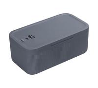 Kueohse Caja de Almacenamiento con Cerradura, Caja de Medicamentos con Cerradura, Caja de Bloqueo para Teléfono Celular, Contenedor para Refrigerador Personal, Hogar, Gris