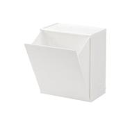 Kueohse Caja de Almacenamiento Cuadrada para Colgar en la Pared, para Baño, Semivolcable, para Toallas de Papel, Bolsas de Basura, Estante Multifuncional