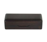 Kueohse Caja de Almacenamiento de Boquilla de Saxofón de Madera, Cabezal de Saxofón Antipresión, Boquilla de Instrumento Portátil, Caja Protectora de Madera Maciza