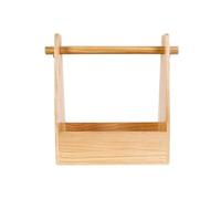 Kueohse Caja de Condimentos Madera,Estante para Tarros de,Organizador Soporte para Condimentos Al Aire Libre con Asa,Estante de Almacenamiento para Caja Condimentos para Barbacoa