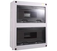 Kueohse Caja de Conexiones Serie HT de 24 Vías, IP65, Resistente Al Agua, para Exteriores, de Plástico, para Interruptores Automáticos.
