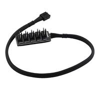 Kueohse Caja de Host Ventilador de PC Cable de AlimentacióN 1 Hembra una 5 Macho ZóCalo Cable del Divisor del Cubo del Ventilador para Ventilador de Enfriamiento PWM de