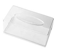 Kueohse Caja de PañUelos de AcríLico Transparente Rectangular para Oficina, Hogar, BañO, Restaurante, Lavabo, Ocasiones