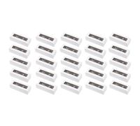 Kueohse Cajas de Macarrones de 25 Piezas con Ventana de ExhibicióN Transparente Kit de Caja de Embalaje o Contenedor de Macarrones para Pastel de Postres de Chocolate A