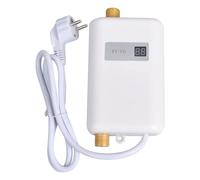 Kueohse Calentador de Agua Instantáneo 3800W Mini Tanques Eléctricos Calentador de Agua Caliente Pantalla Digital para Baño Cocina Lavado Enchufe de la UE