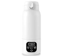 Kueohse Calentador de Leche Portátil para Viajes, Recipiente para Biberones de 17 Oz con Batería de Larga Duración de 11000 MAh y Calentamiento Rápido.