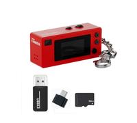 Kueohse Cámara de Pulgar Mini con, Grabación de Video HD 1080P, Pantalla LCD de 0.96 Pulgadas con Tarjeta de 64G, Lente Gran Angular de 130 Grados.