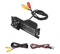 Kueohse Cámara trasera trasera para coche HD 4 LED, visión trasera, retroiluminación, aparcamiento, cámara trasera para estantería H J Meriva