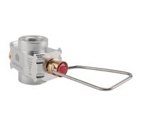 Kueohse Camping Gas Sparer Plus Gas Convertidor Palanca de Cambios Recarga Plano Depósito Convertidor Adaptador Camping Gas Adaptador Válvula de Adaptador de Gas,Plata
