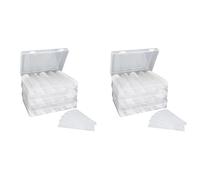 Kueohse CáPsulas para Monedas Portamonedas de PláStico de 30 Mm, Suministros de RecoleccióN de Monedas con Junta Protectora de Espuma (17/20/25/27/30 Mm) - Paquete de 6