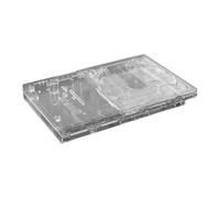 Kueohse Carcasa de Repuesto Translúcida para Consola PS2 Slim, Carcasa, Transparente, para Modelos 75001 y 77001.