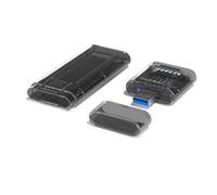 Kueohse Carcasa para SSD M.2 NVMe, Adaptador Externo Desmontable M.2 A USB 3.2 Tipo A, Carcasa para SSD NVME, Accesorios para Portátiles, Color Negro Transparente