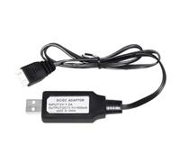 Kueohse Cargador de Batería de Litio de 11,1 V, Corriente de 500 MA, con Indicador de Protección Sobrecarga, Cable de Carga USB.